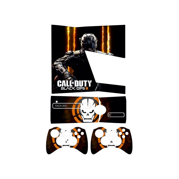اسکین(برچسب)Xbox 360 اسلیم -طرح call of duty-مدل اسلیم-کد4-سفارشی