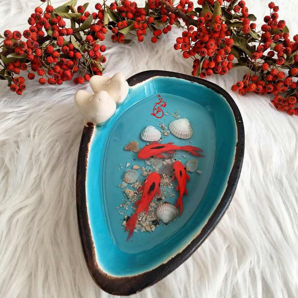 ماهی رزینی مدل قایقی