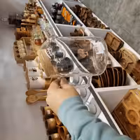 قوری پیرکس درب چوب پمبه 1200میل