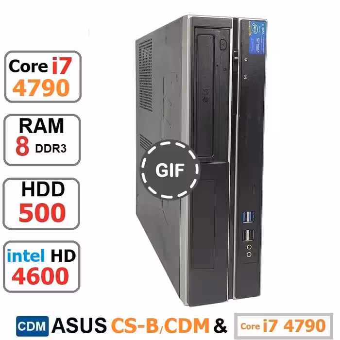 مینی کیس CDM ASUS CS-B/CDM Core i7 4790 رم8