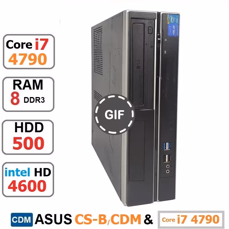 مینی کیس CDM ASUS CS-B/CDM Core i7 4790 رم8