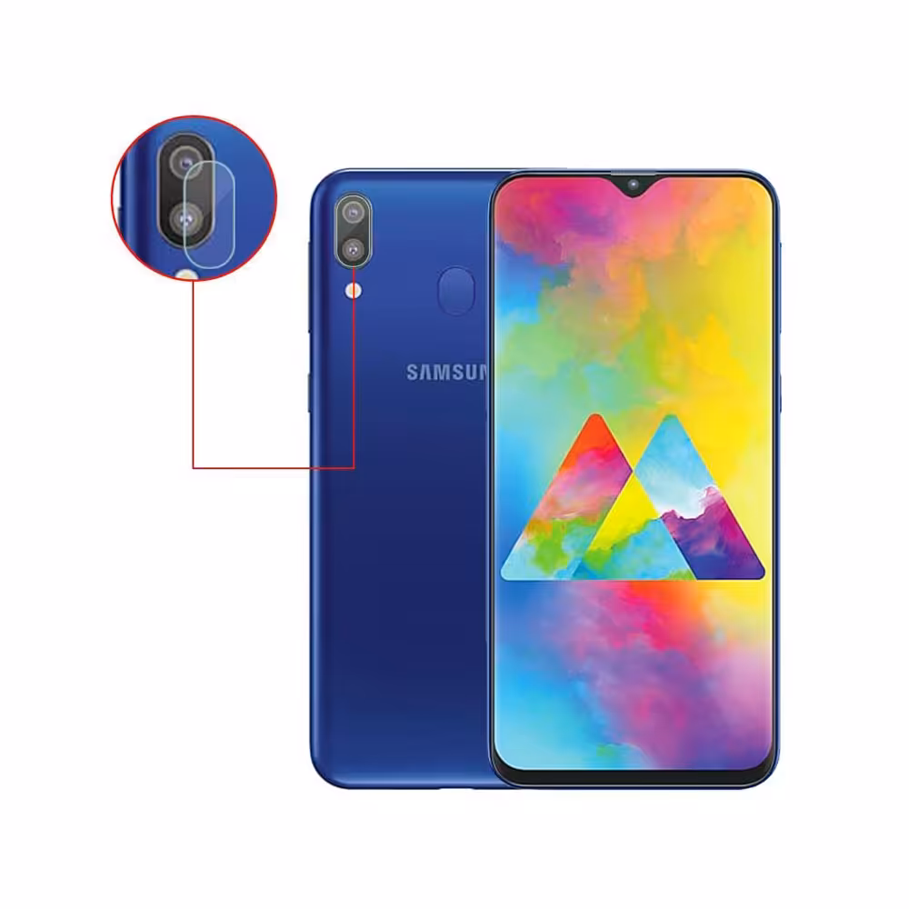 محافظ لنز دوربین گوشی سامسونگ Galaxy M10 مدل گلس 9H
