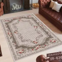 فرشینه مخمل3متری کد636 استوپ دار روحا(ماهگل)