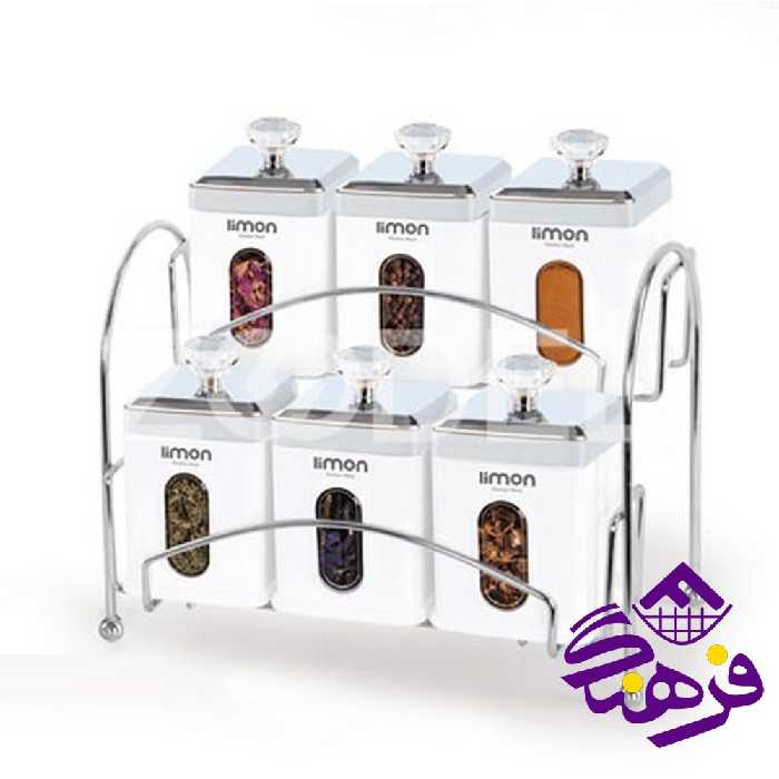 ادویه لیمون 6عددی 4گوش درب شفاف