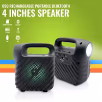 اسپیکر چراغ دار باند 4 اینچ مدل gts-1525 باتری بزرگ 