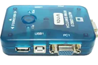 سوییچ KVM دو پورت وی نت مدل Auto USB با کابل