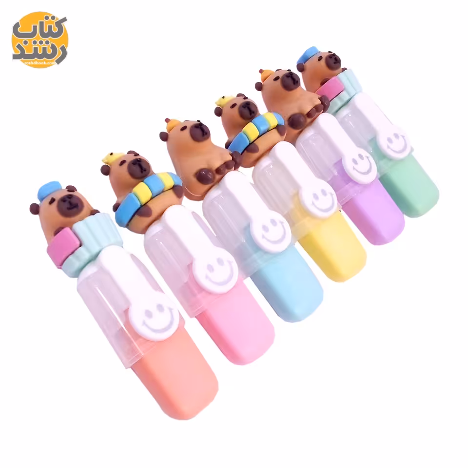 ماژیک علامت زن (هایلایتر) مینی بسته 6 عددی طرح کاپی بارا مدل SY-709-23