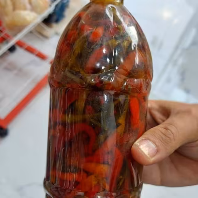 ترشی فلفل خانگی