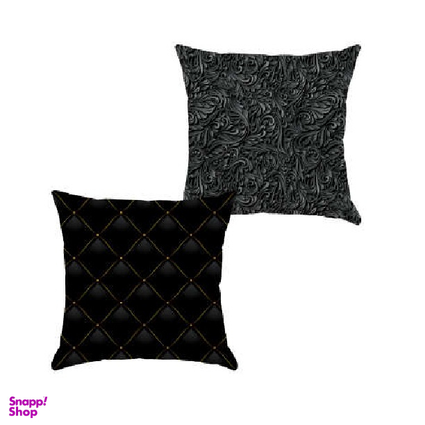 کاور کوسن مدل C21-10090-500 مجموعه 2 عددی چند رنگ سایز 43*43*2 سانتی متر