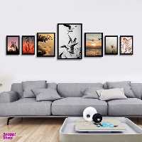 تابلو بکلیت طرح مدرن طبیعت و منظره دریا مدل B-1676 مجموعه 7 عددی