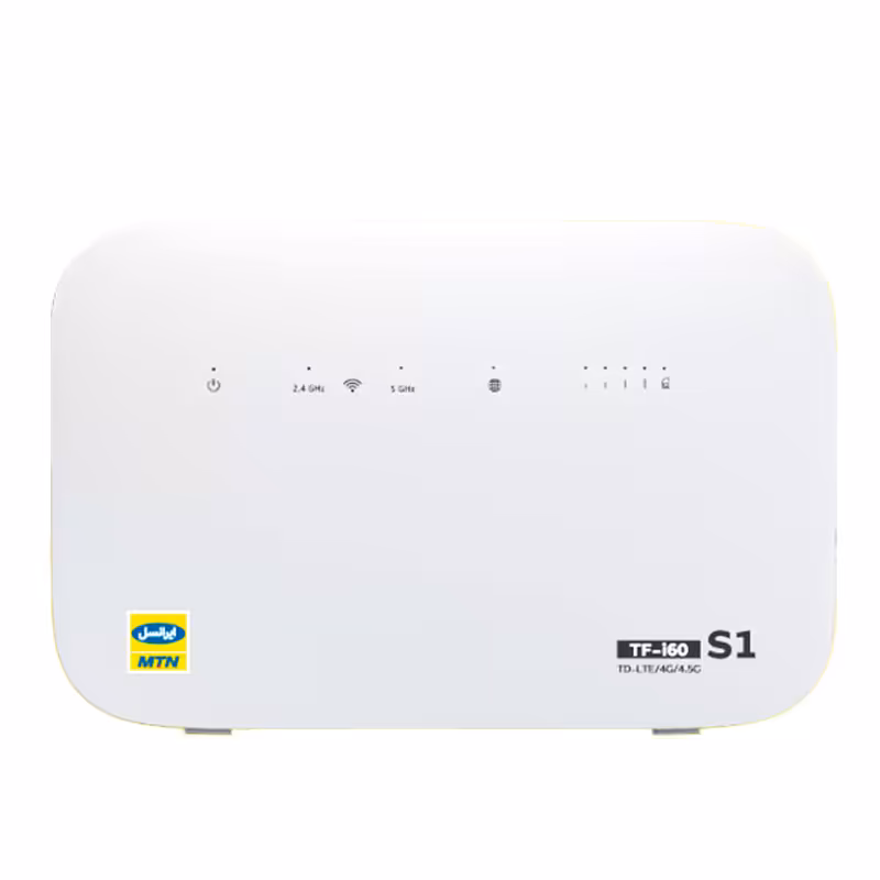 مودم ایرانسل TF-i60 S1 4.5G/TD-LTE پلمپ آنلاک کارخانه   سیم TDLTE و بسته 50 گیگ یکماهه