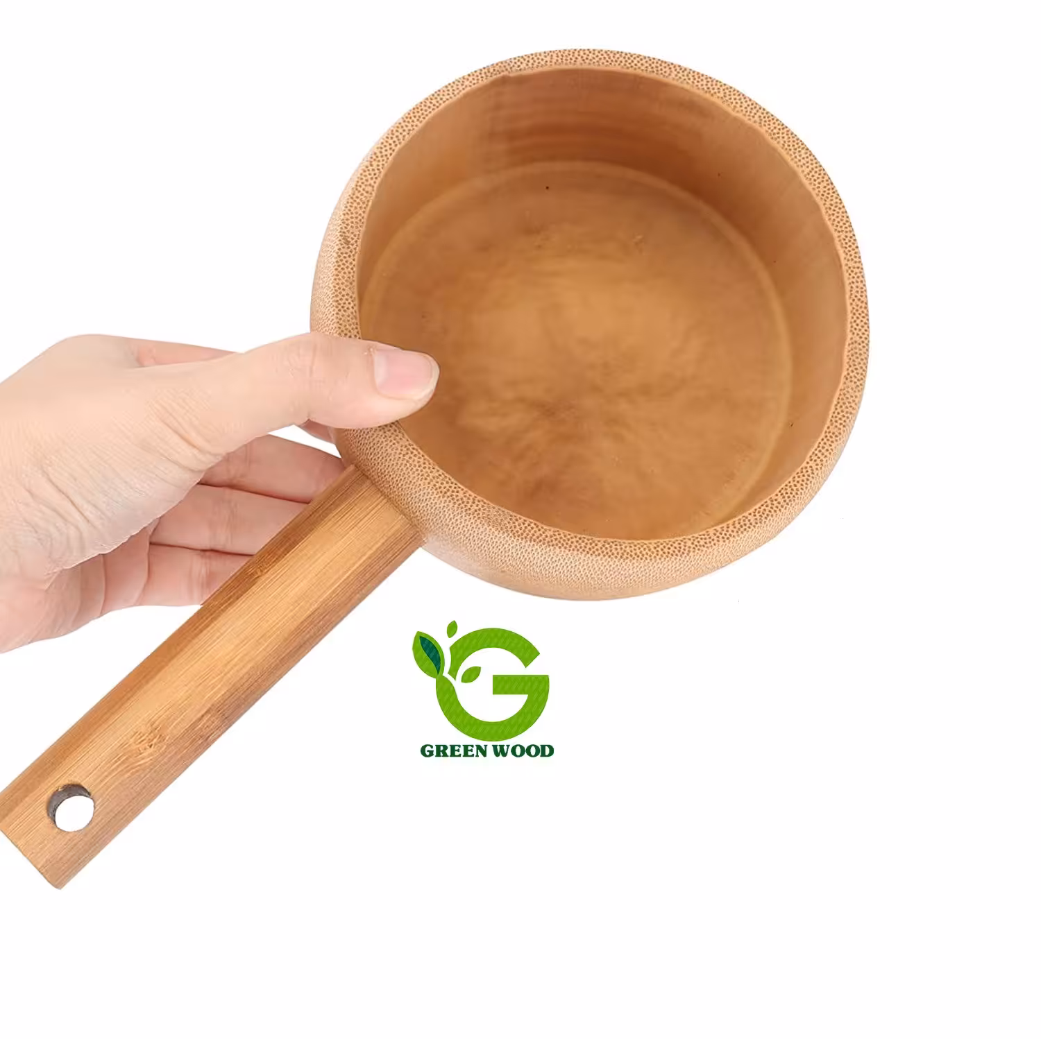 ملاقه آب چوبی بامبو 300 میلی لیتر کد Gw40903001