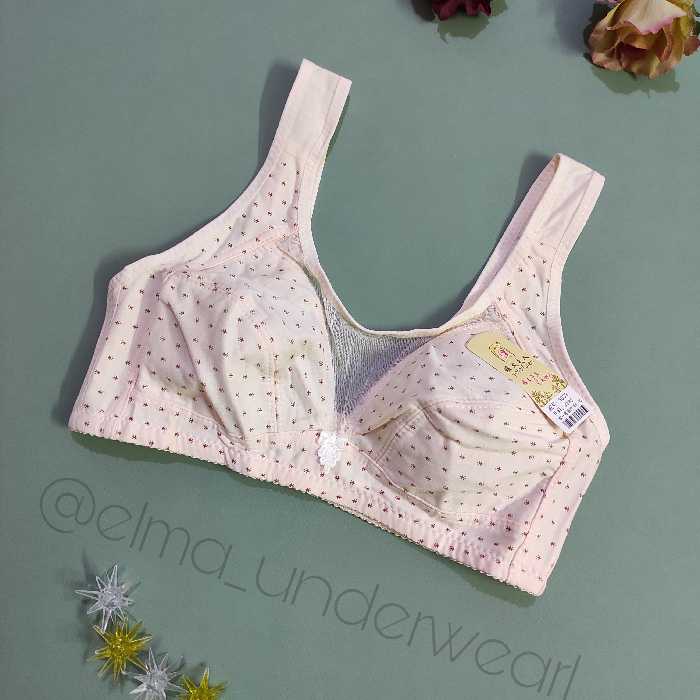 سوتین ساده  نخی زنانه سایز بزرگ راحتی 