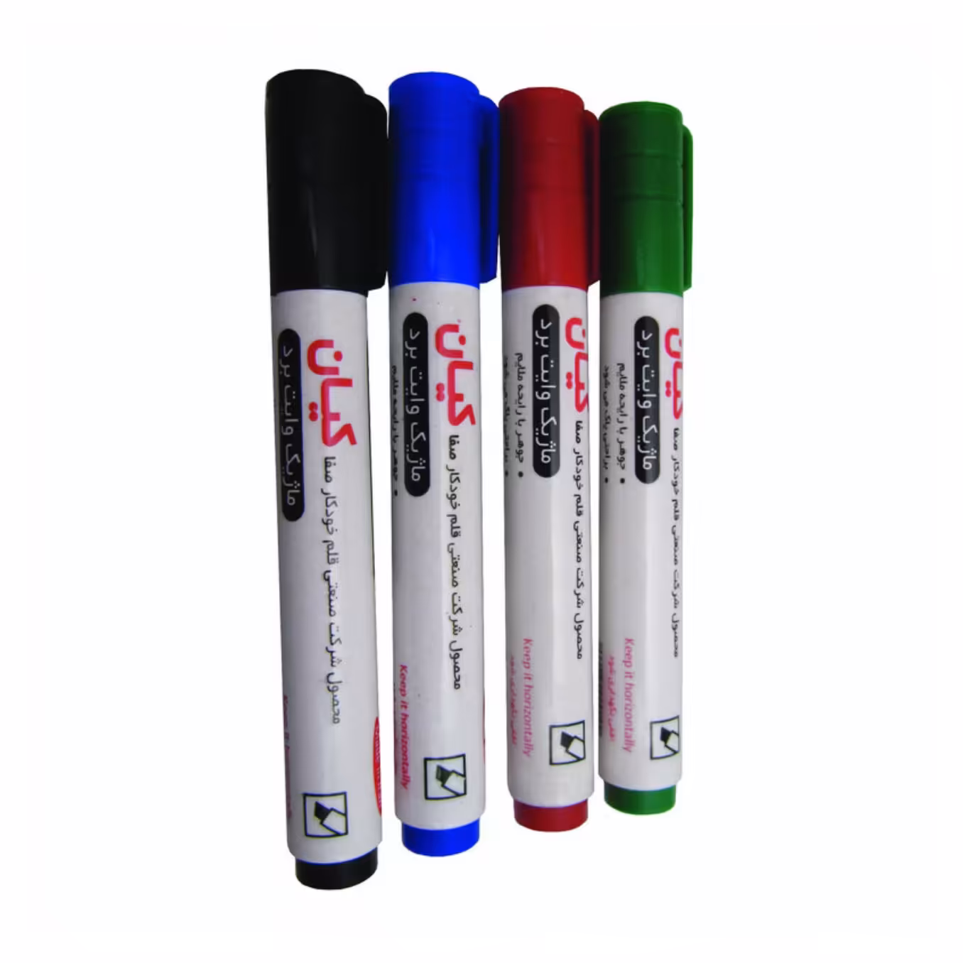 ماژیک وایت برد کیان سرگرد رنگ مشکی بسته 12 عددی