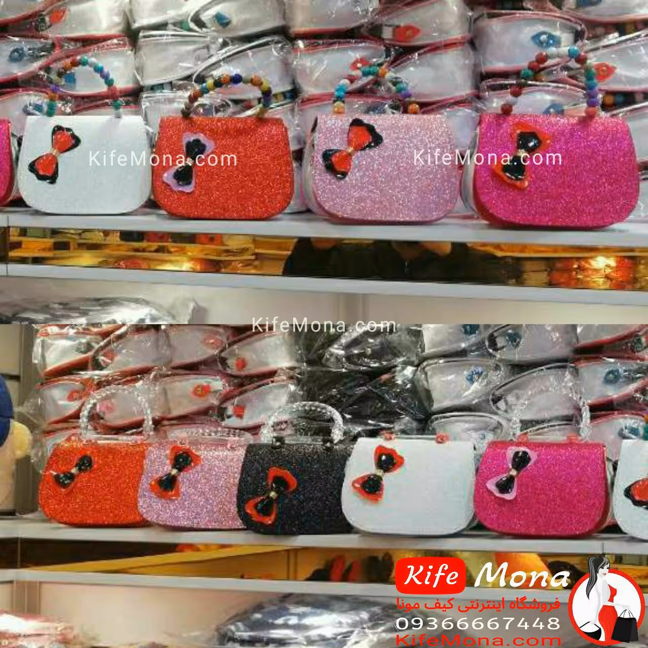 کیف دسته شیشه ای لمه  دخترونه دوشی پاپیونی
کد  1754
سایز  14در18
قیمت  190