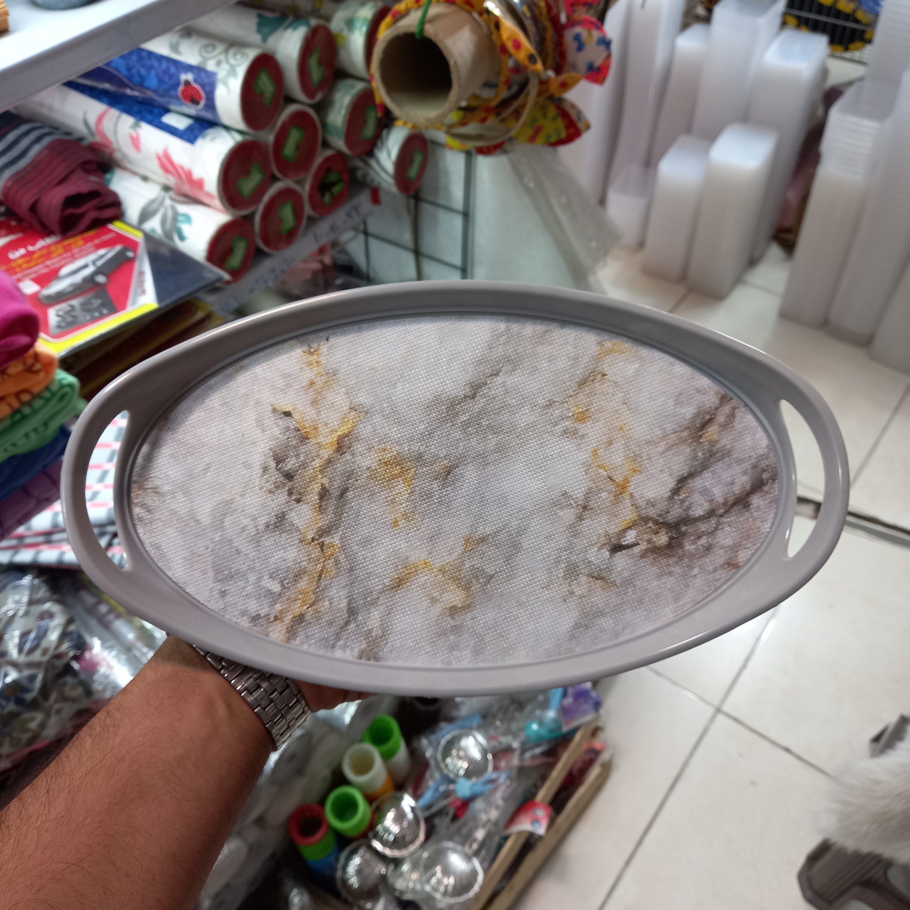 سینی پلاستیکی بیضی