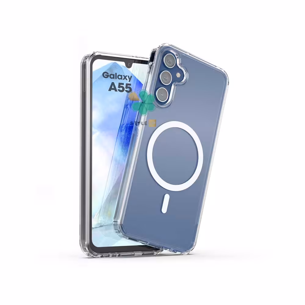 قاب گوشی شفاف مگ سیف دار برای سامسونگ Galaxy A55