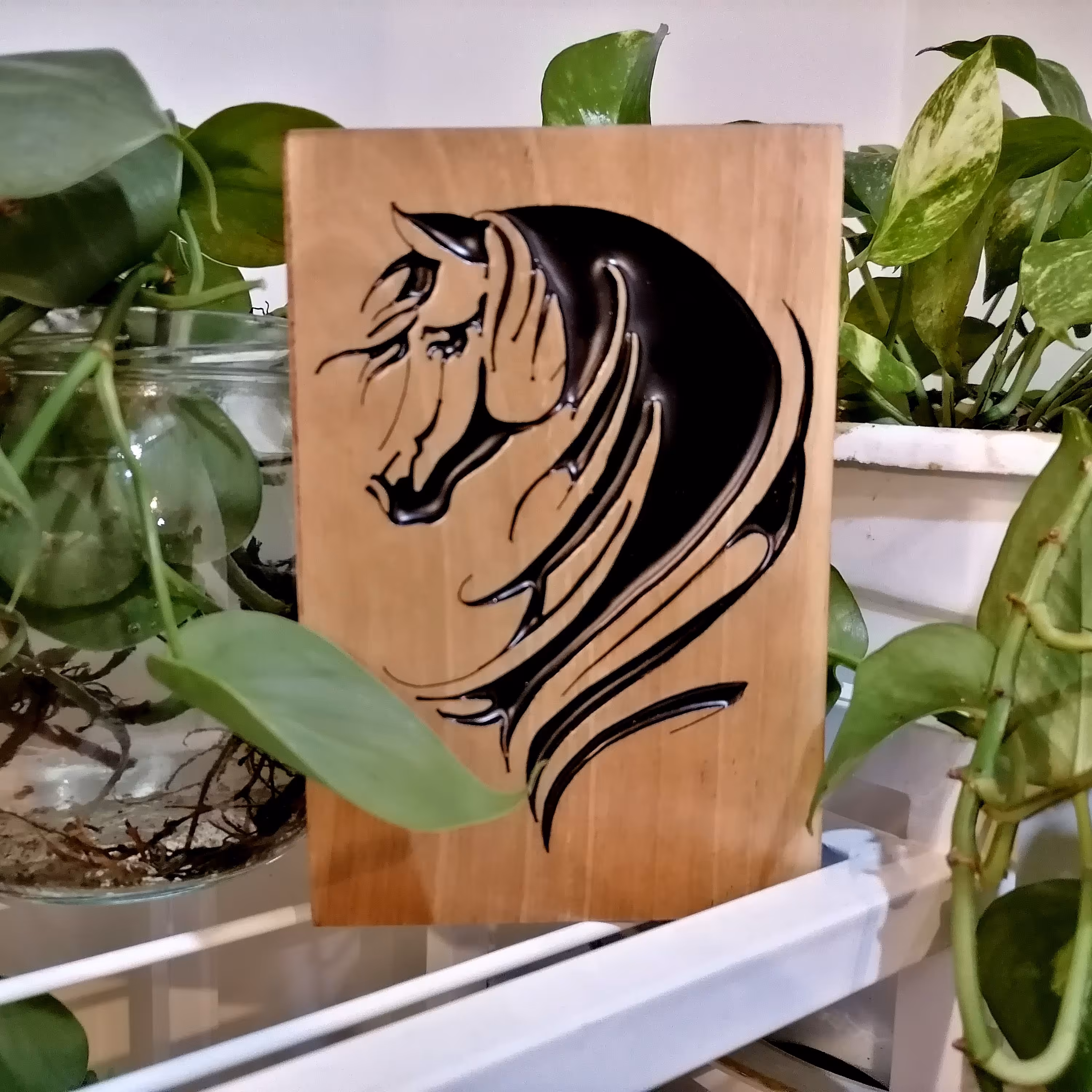 تابلو معرق طرح اسب