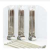 قاشق نی دار استیل پیچی بسته 6 عددی