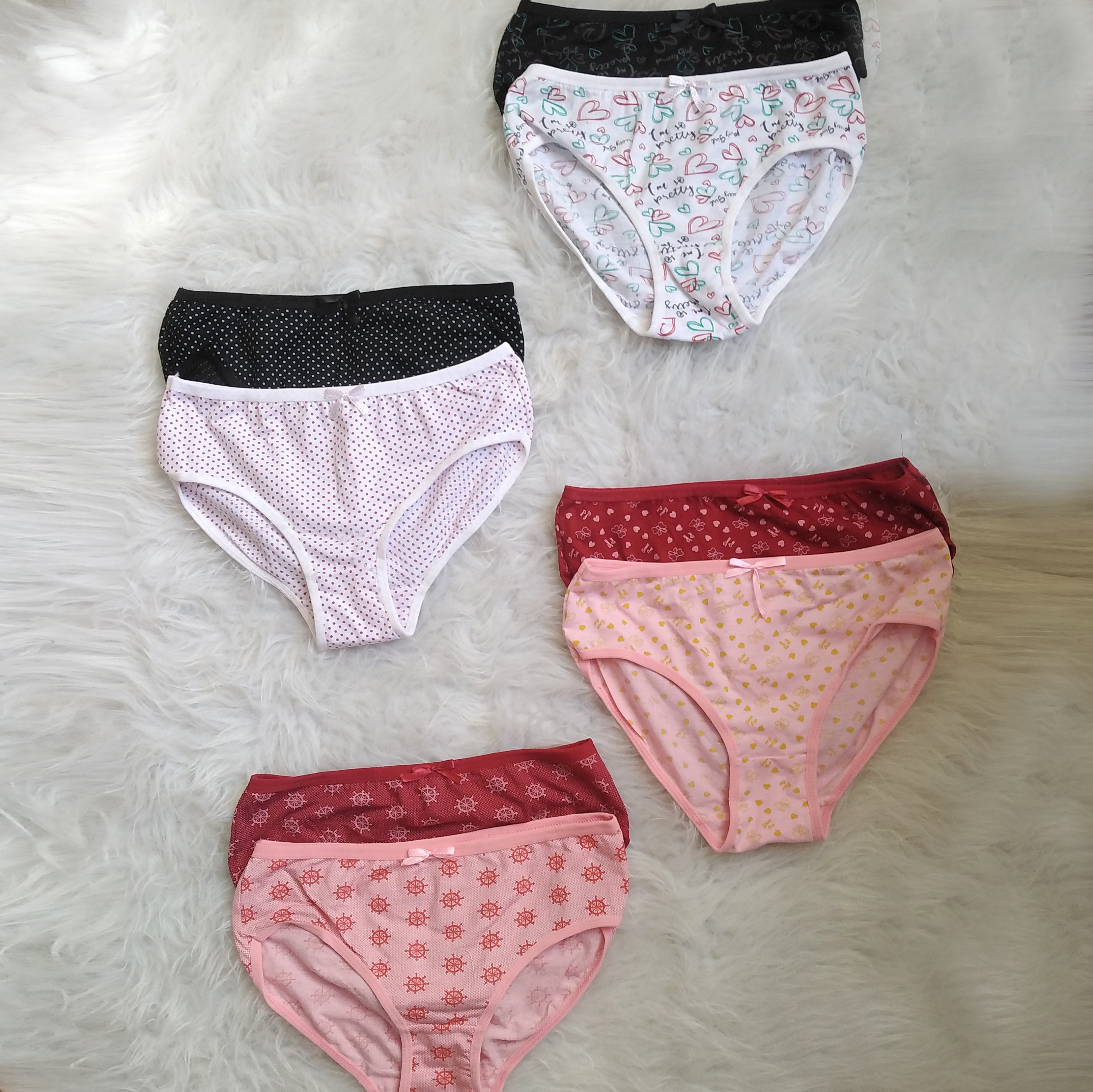 شورت نخی النا پاپیون دار در 6 رنگ و طرح فری سایز  جنس اعلاء     1