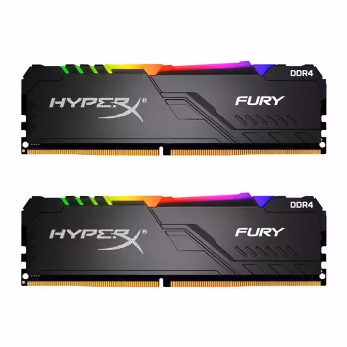 رم کینگستون مدل HyperX FURY RGB فرکانس 3200 مگاهرتز با ظرفیت 64 گیگابایت
