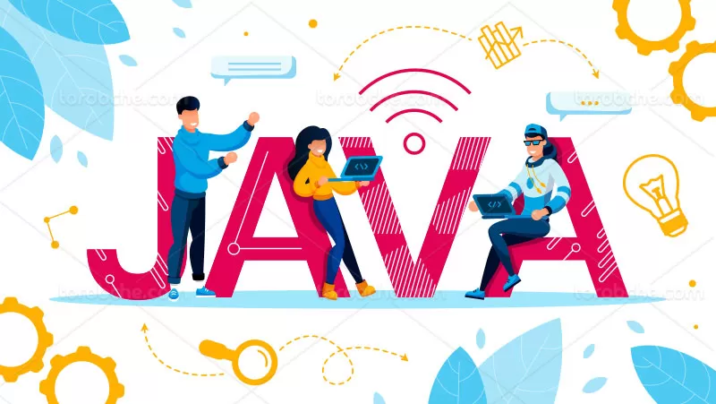 وکتور برنامه نویسی جاوا | گرافیک با طعم تربچه