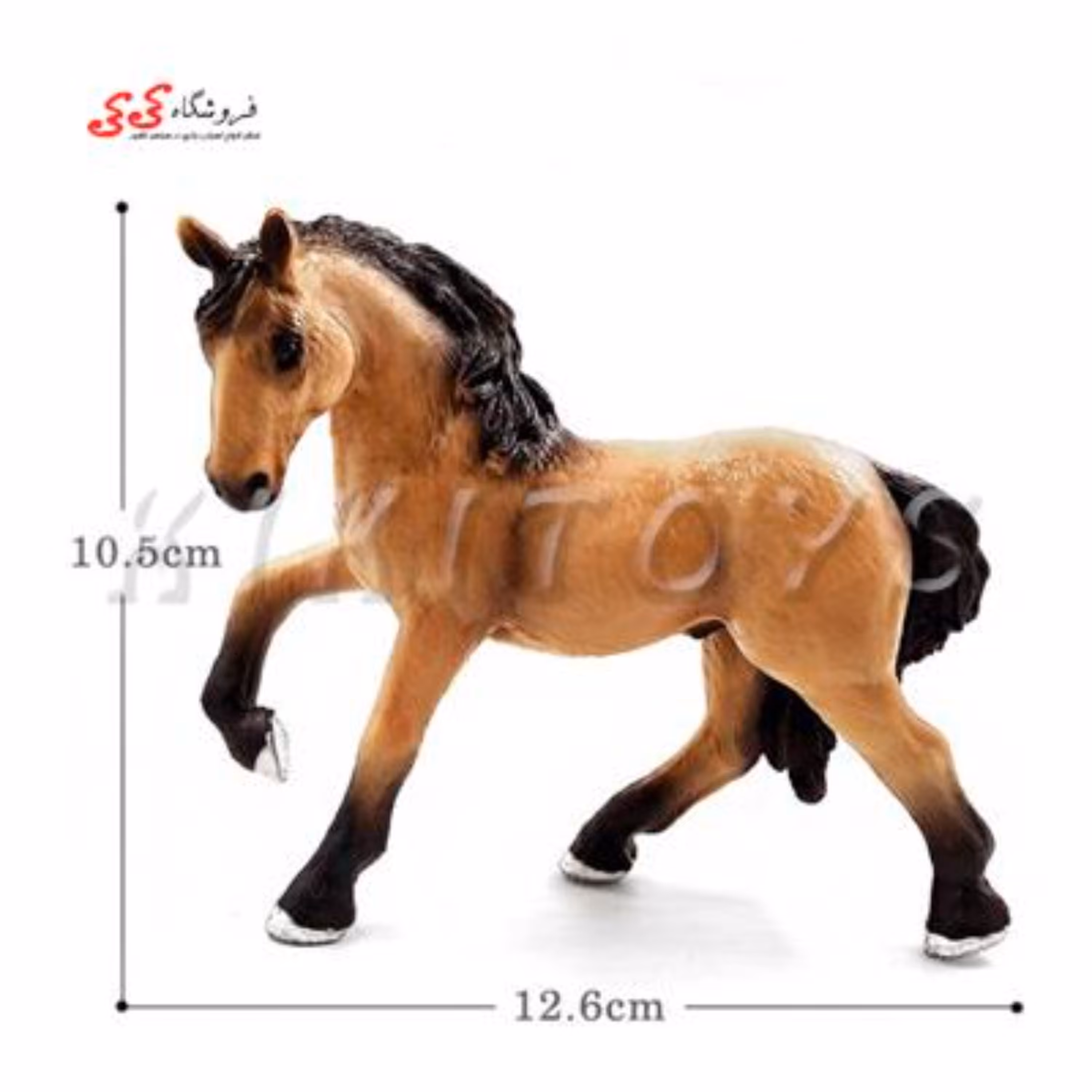 فیگور حیوانات اسب یال مشکی fiqure of horse