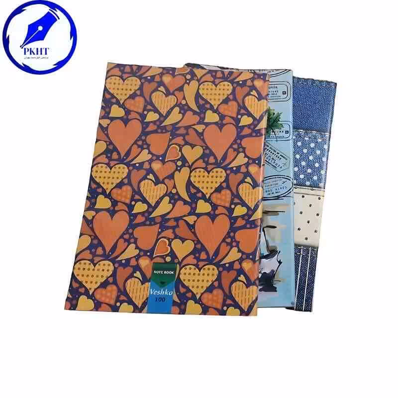 دفتر 80 برگ خطی کارتی منگنه ای