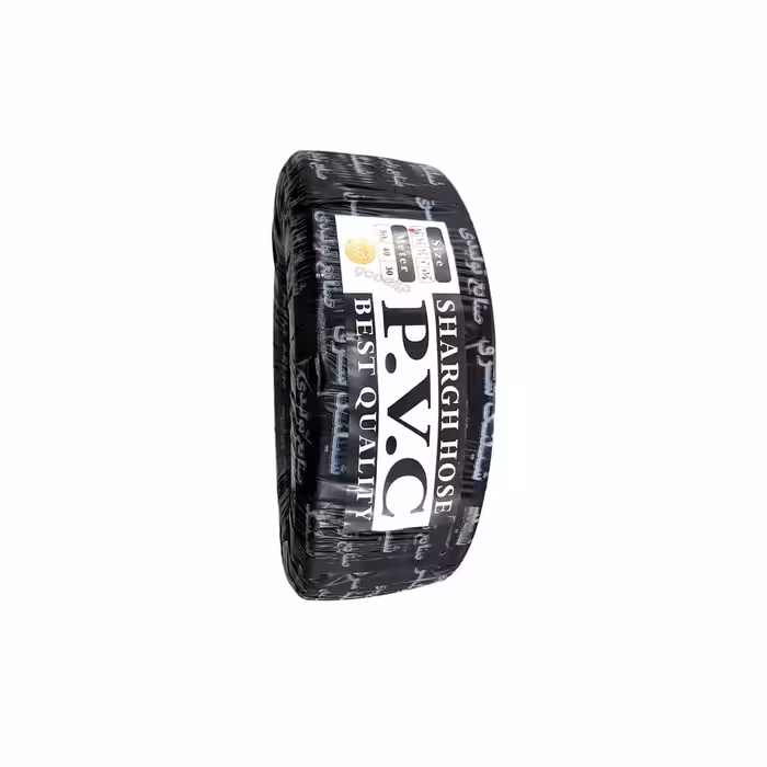 شیلنگ ( شلنگ ) گاز سایز 3/8 ( دهانه خروجی 9 میلی متر ) طرح یاسا نخدار مشکی شرق