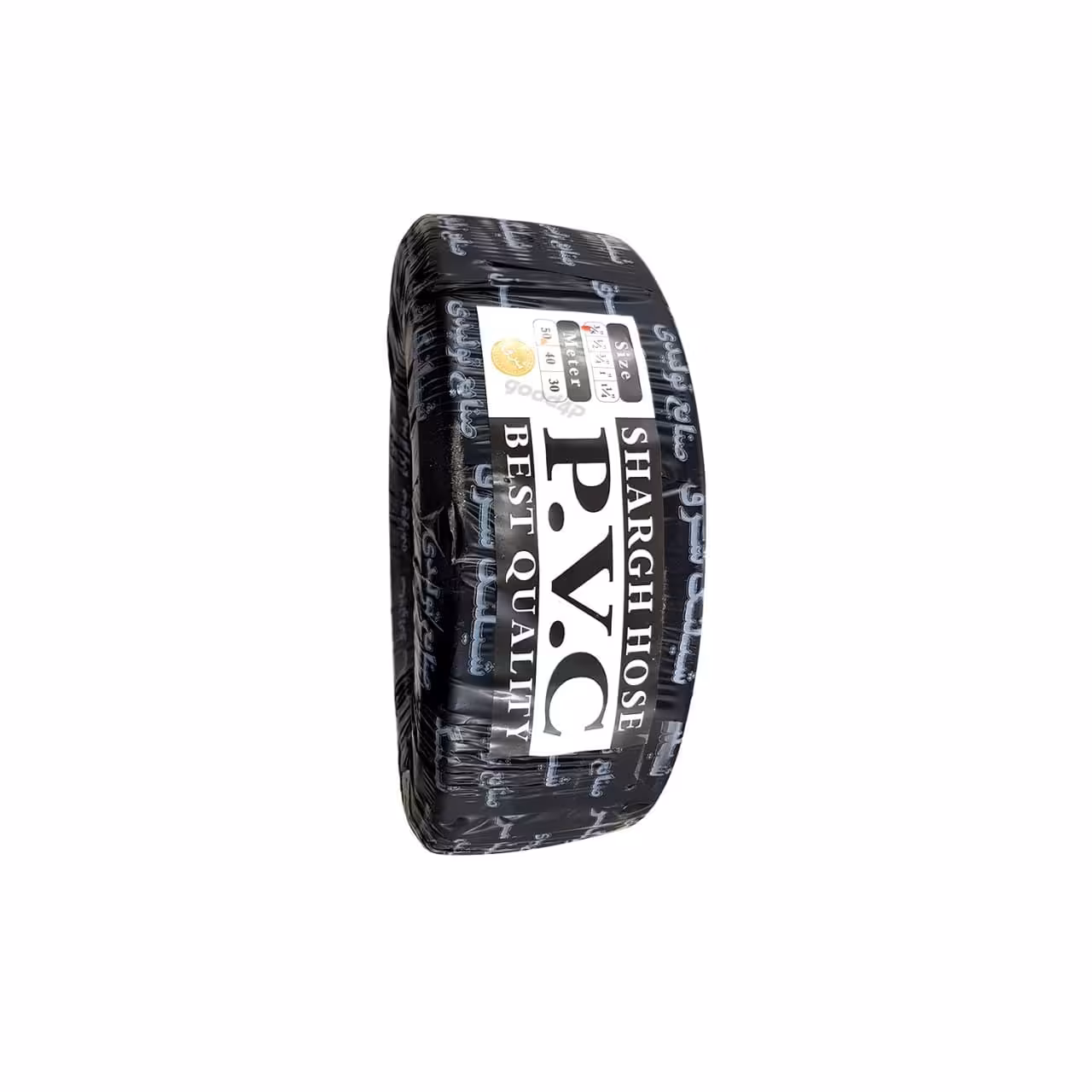 شیلنگ ( شلنگ ) گاز سایز 3/8 ( دهانه خروجی 9 میلی متر ) طرح یاسا نخدار مشکی شرق