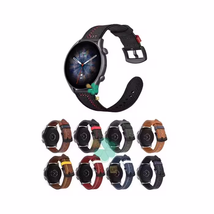 بند چرمی ساعت شیائومی Amazfit GTR 3 مدل Nubuck Leather