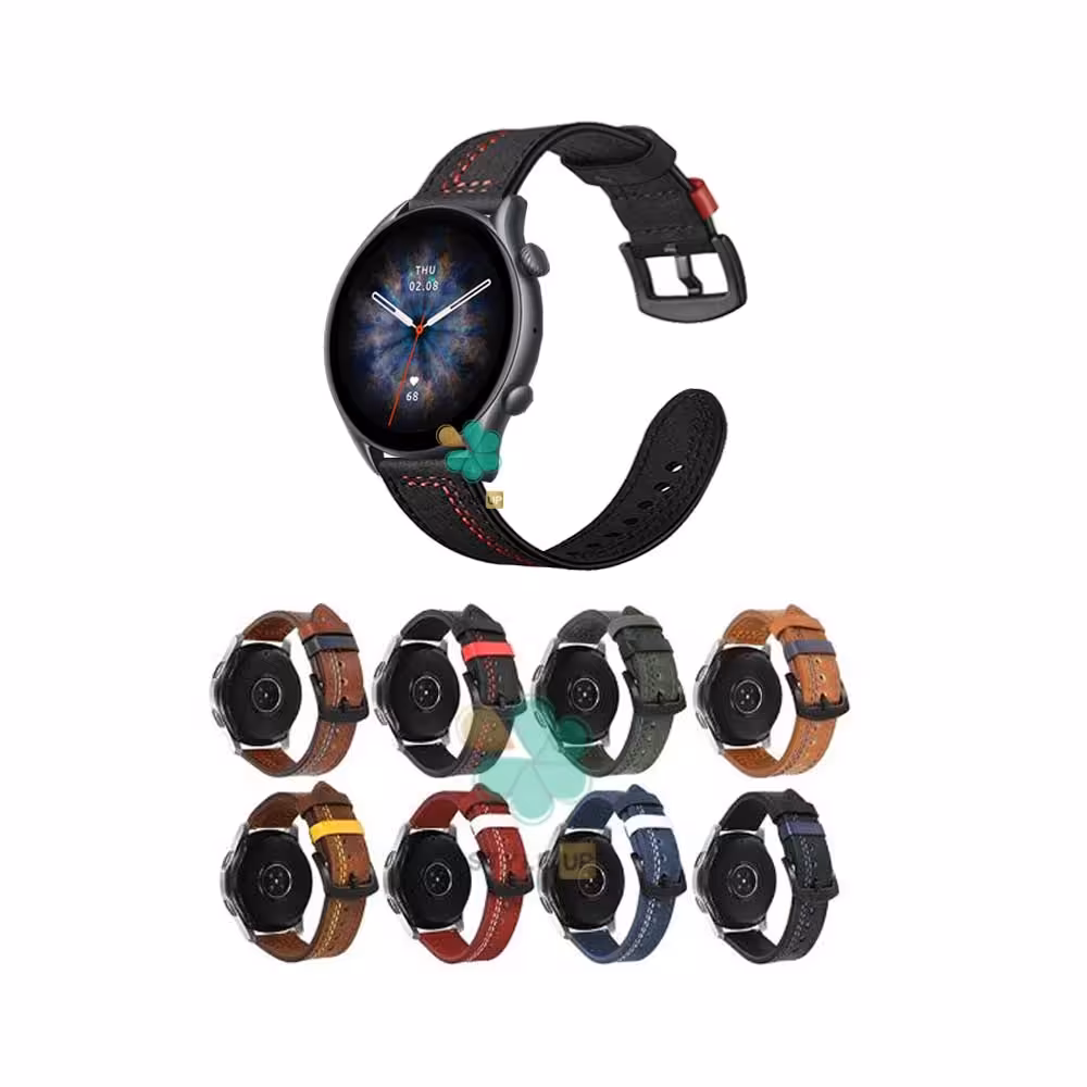 بند چرمی ساعت شیائومی Amazfit GTR 3 مدل Nubuck Leather