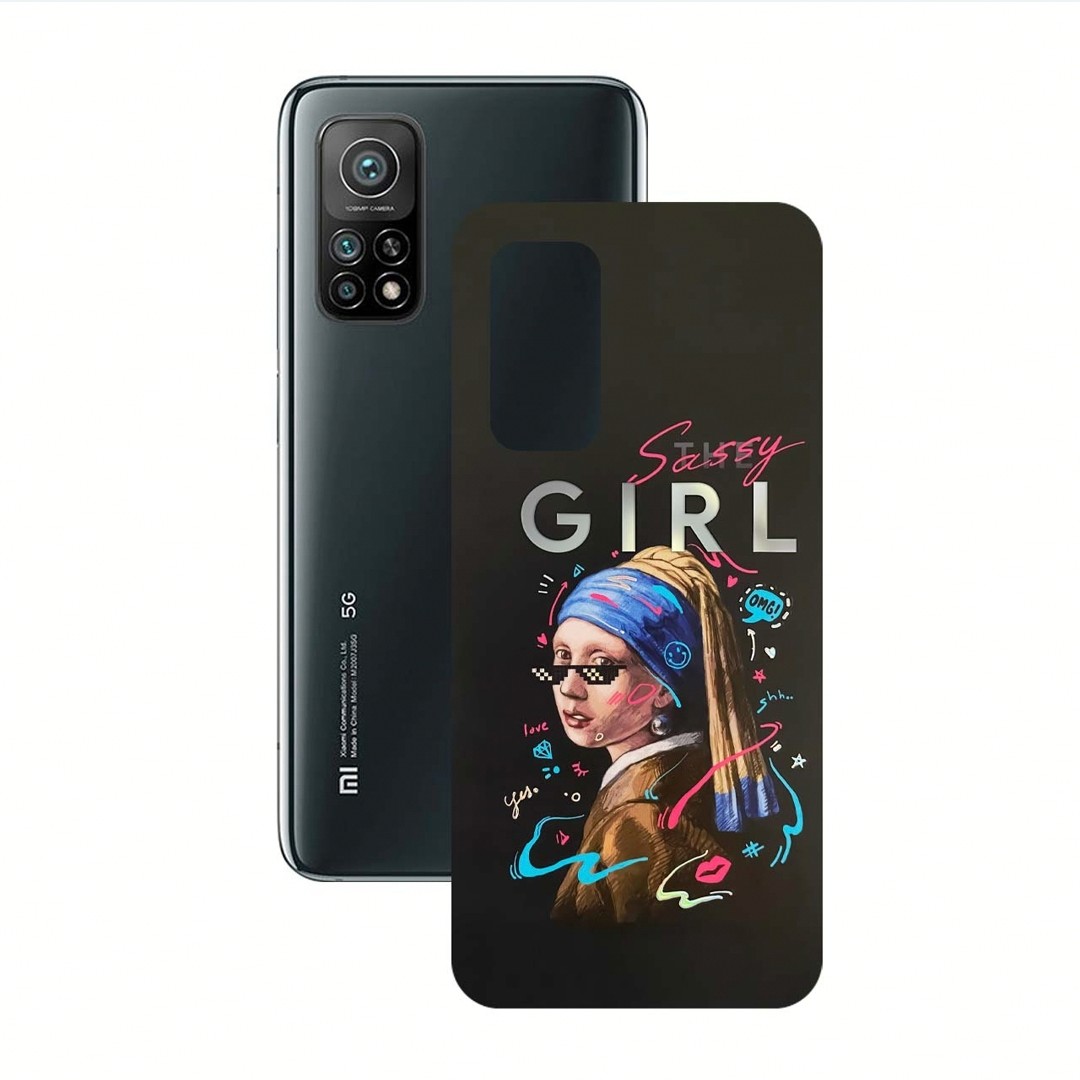 برچسب پوششی راک اسپیس طرح Girl مناسب برای گوشی موبایل شیائومی مدل Mi 10T Pro 5G

