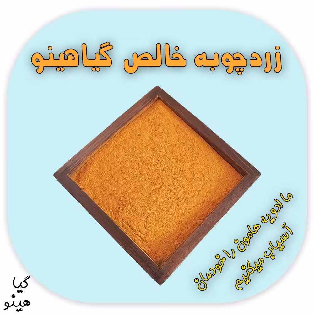 پودر زردچوبه خالص 500 گرمی گیاهینو