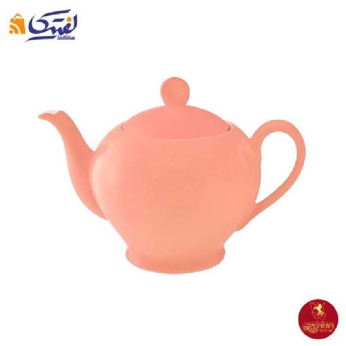 قوری چینی زرین ایتالیا اف سایز 8 طرح ماربل