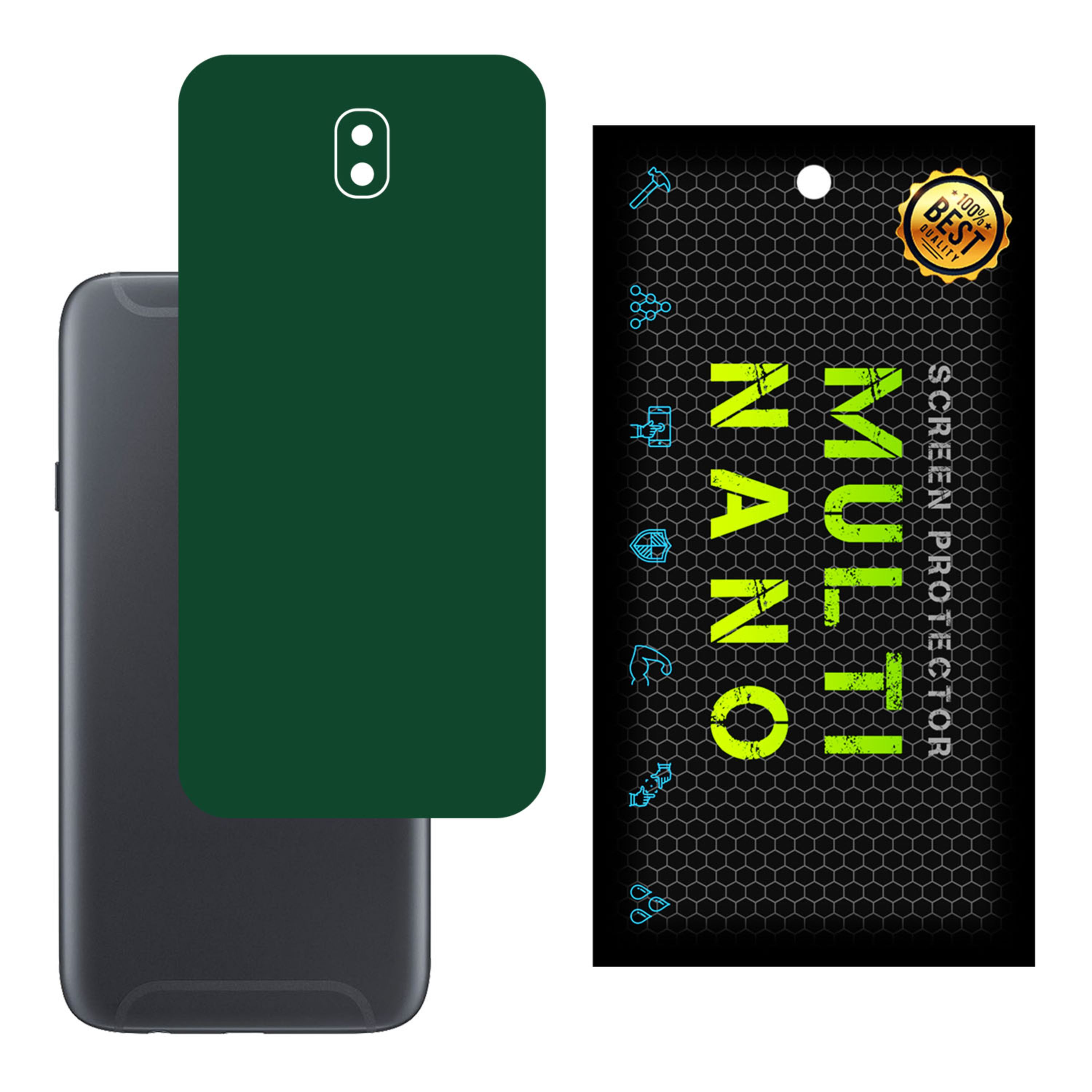 برچسب پوششی MultiNano مدل X-F1M-Green برای پشت موبایل سامسونگ J7 Pro