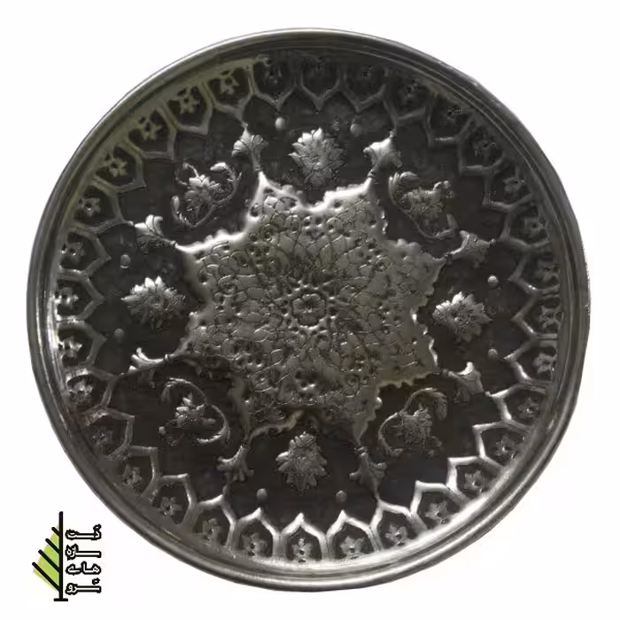 بشقاب قلمزنی دست سازه های سرو طرح بهشت