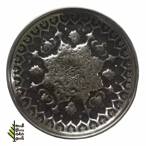 بشقاب قلمزنی دست سازه های سرو طرح بهشت