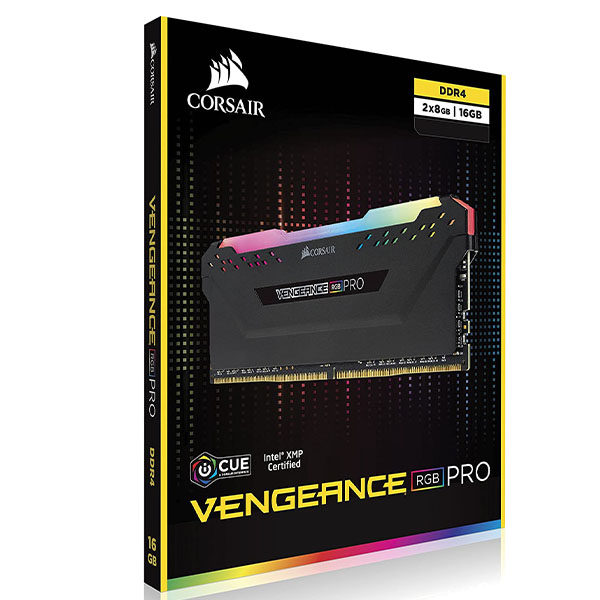 رم دسکتاپ کورسیر RAM CORSAIR DDR4 16GB 3600MHZ VENGEANCE RGB PRO