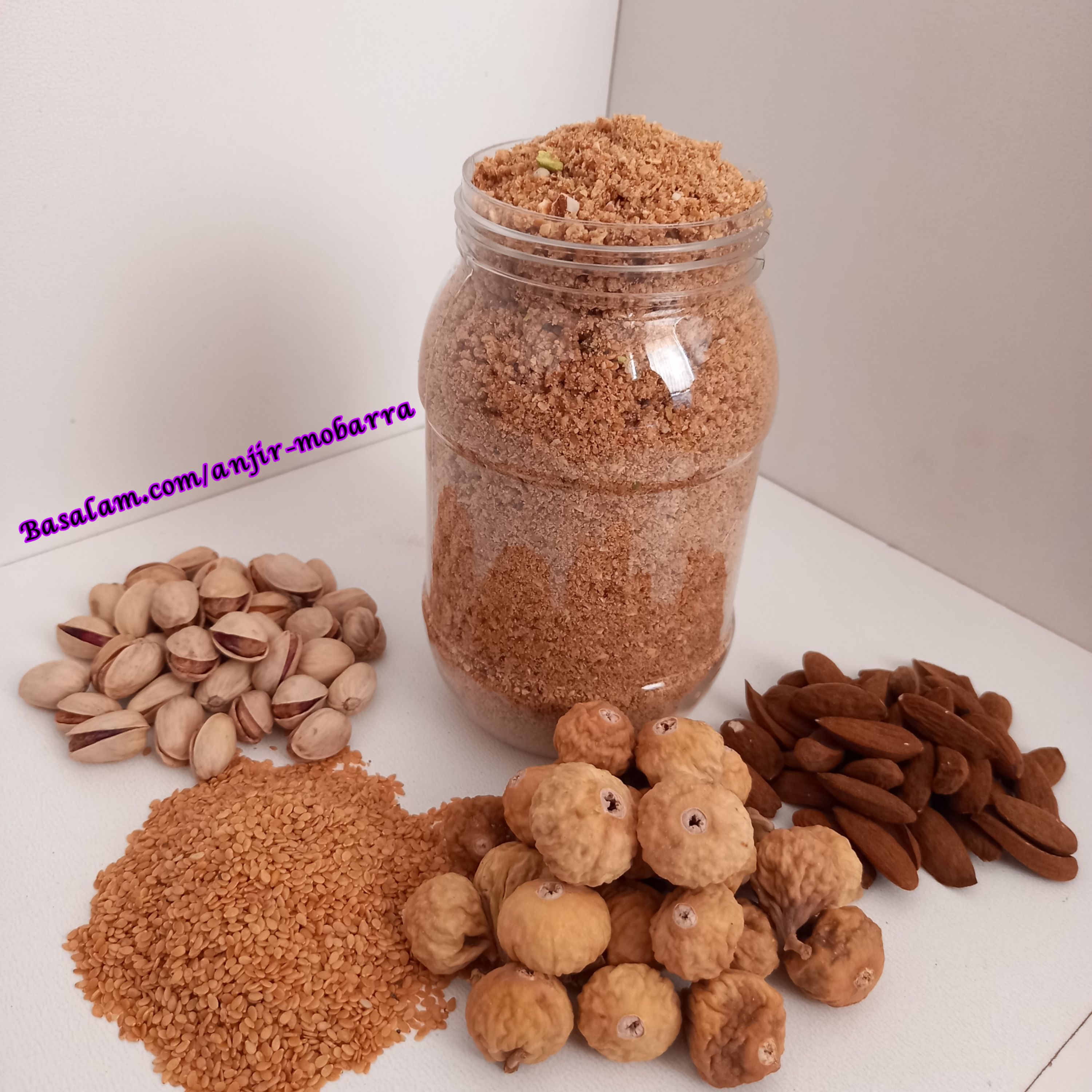 معجون انجیر، پسته، بادام و کنجد
