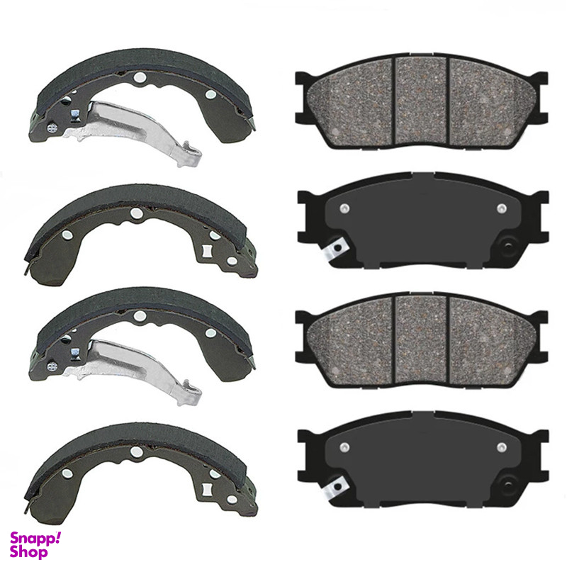 لنت ترمز جلو لنت پارس مدل 23837 مناسب برای تیبا 2 به همراه لنت ترمز عقب