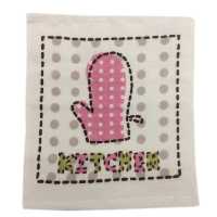 حوله آشپزخانه پودایران طرح دستکش سایز 30در30 ضد حساسیت (100درصد پنبه)