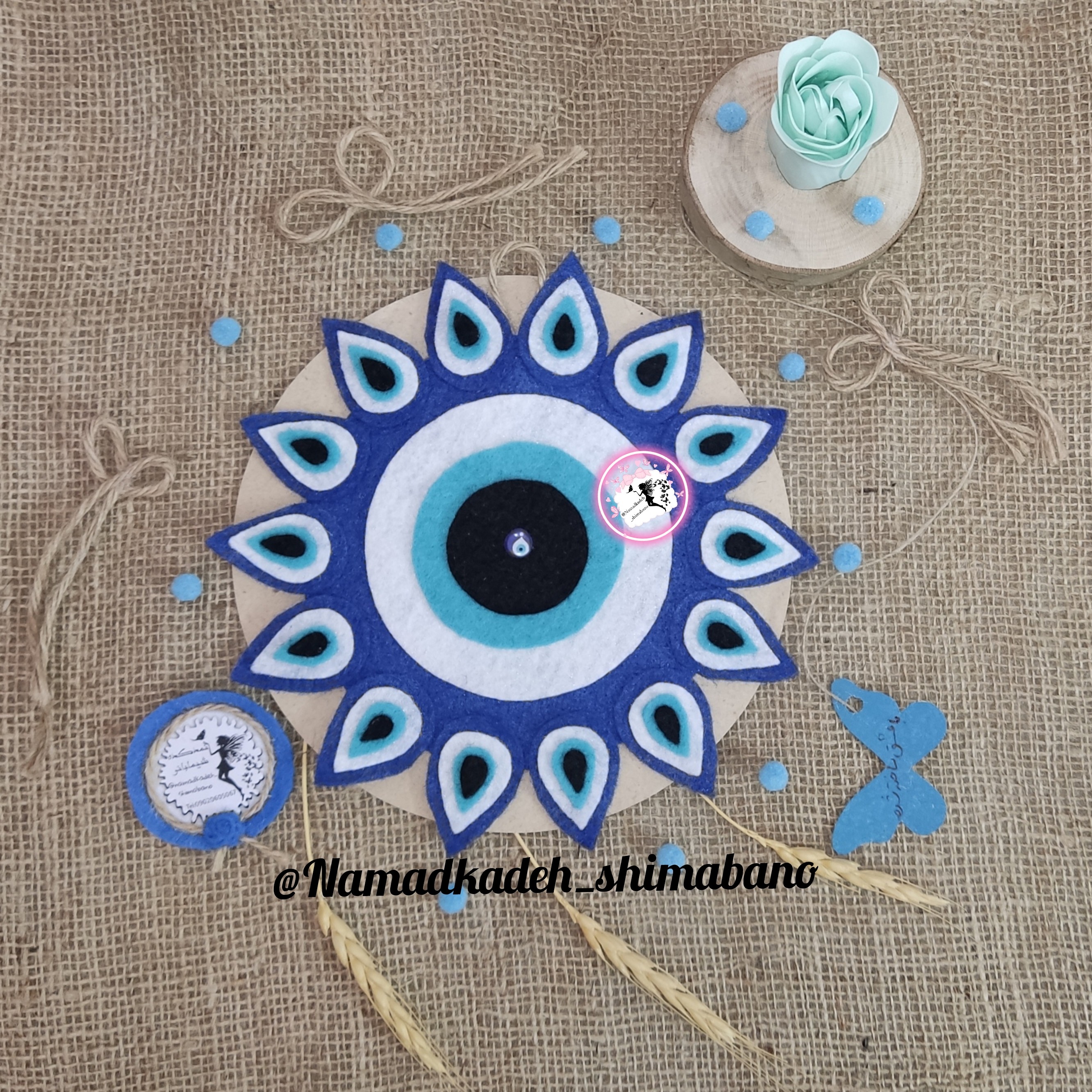 آویز چشم زخم نمدی بسیار زیبا و شیک