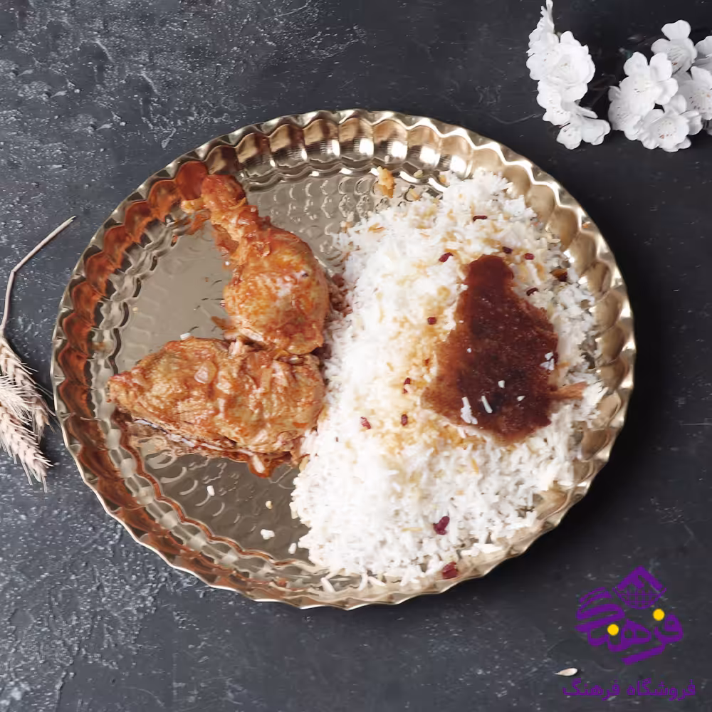 سینی انگشتی 60 طرحدار طلایی