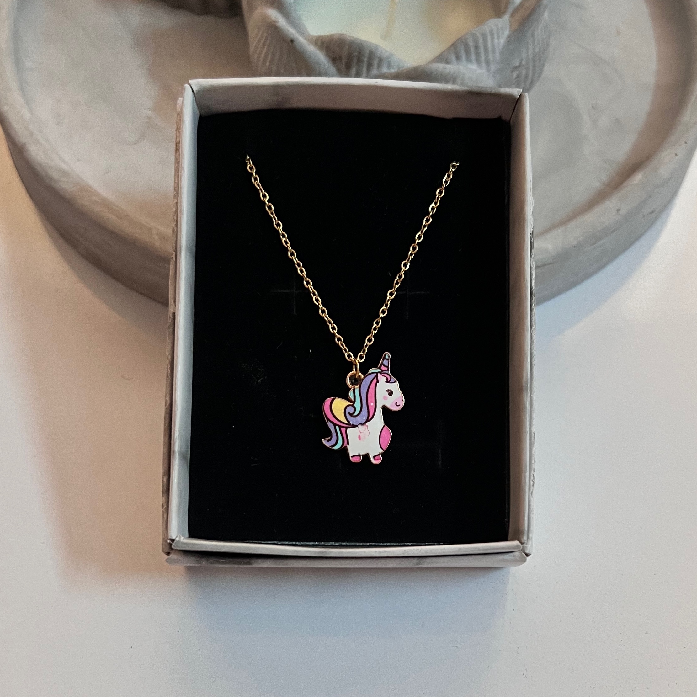 گردنبند استیل یونیکورن