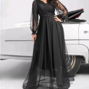 پیراهن شب زنانه لمه مدل مجلسی