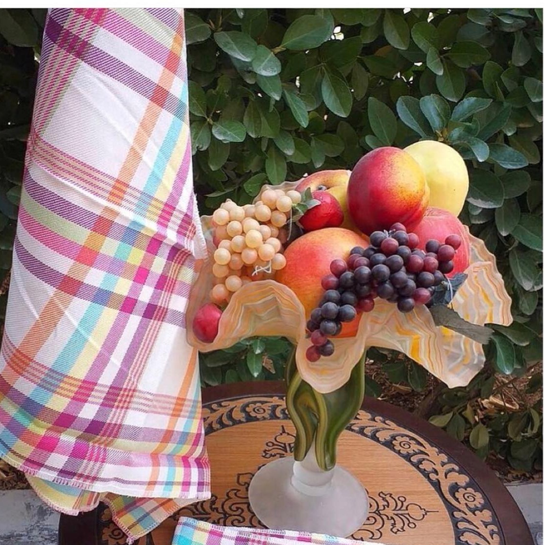 دستمال آشپزخونه  جنس نخی (رنگین کمان) برند مارال  سایز 50در 70