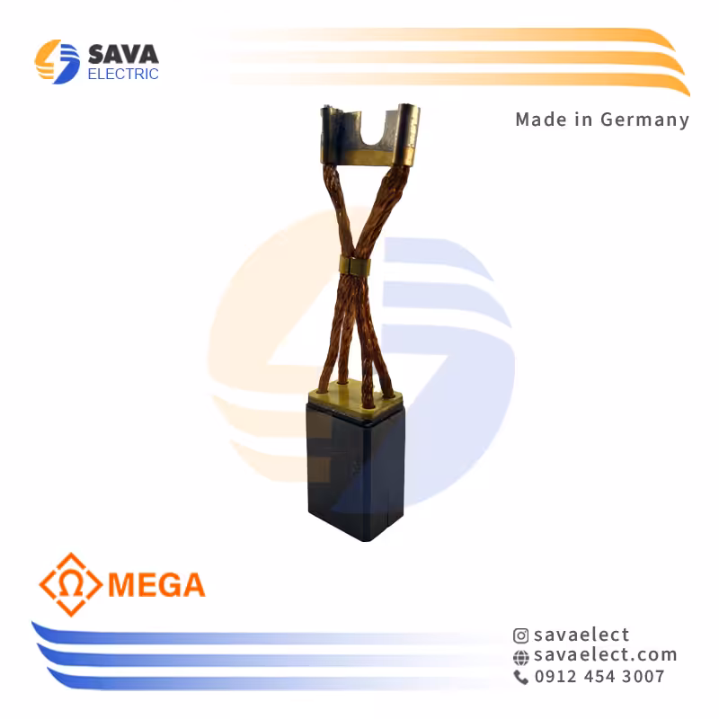 خرید ذغال کربنی صنعتی (گرافیتی) سیم‌ دار دوبل 32*(12.5 12.5) مگا آلمان | ساوا الکتریک