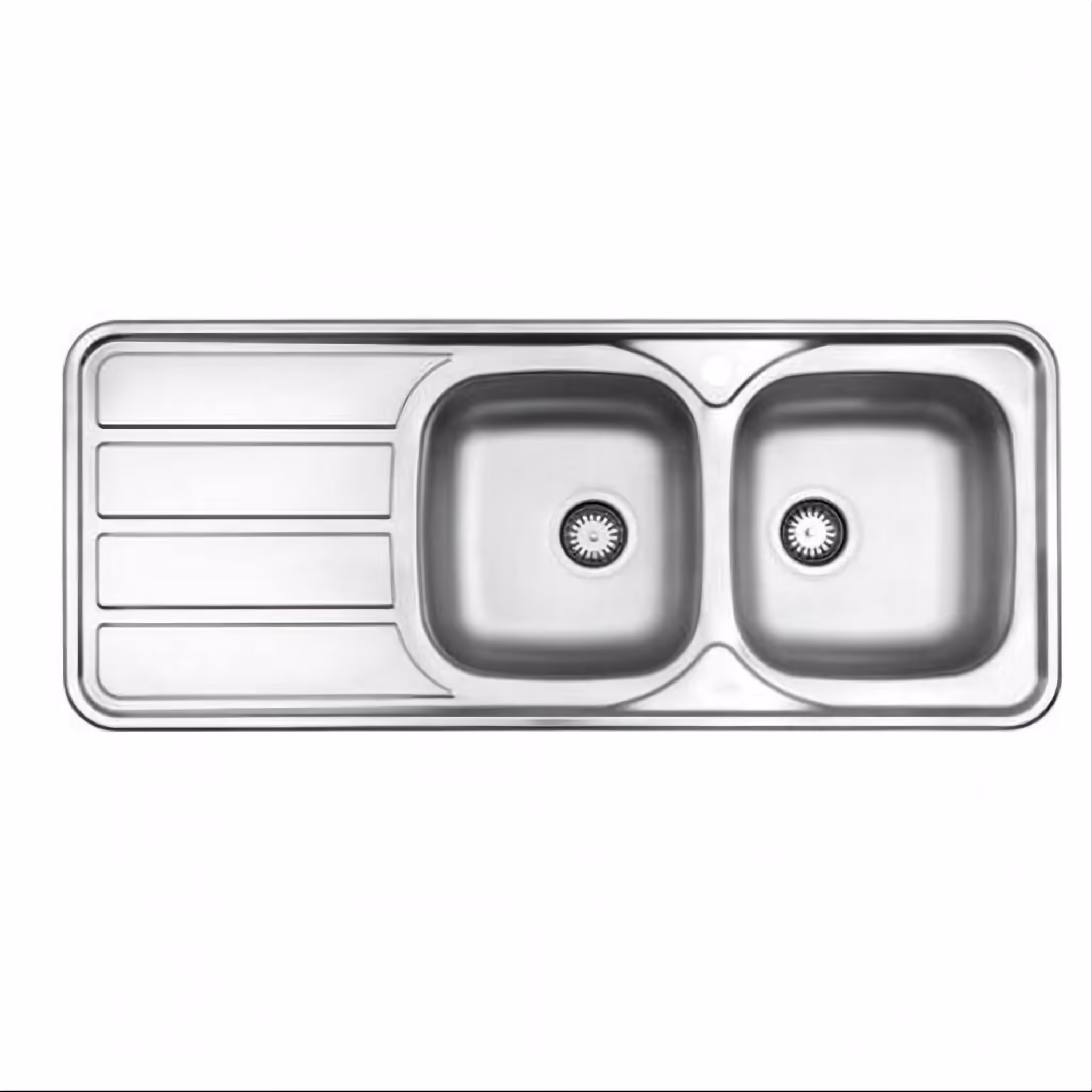 سینک دو لگنه نیمه فانتزی استیل البرز  مدل 218  روکار و توکار