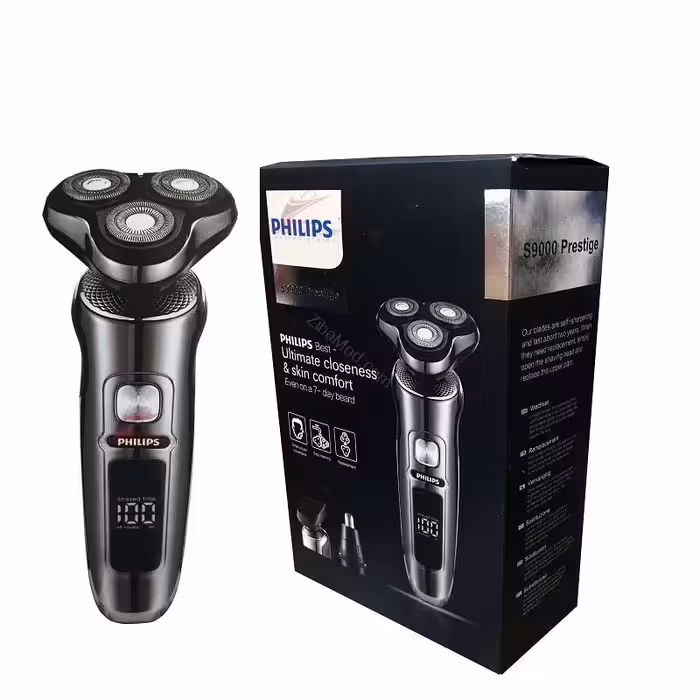 ریش تراش سه تیغ فیلیپس دارای سه سری مجزا دارای صفحه نمایش دیجیتال